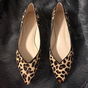 Marc Fisher Cheetah Pointed Flats